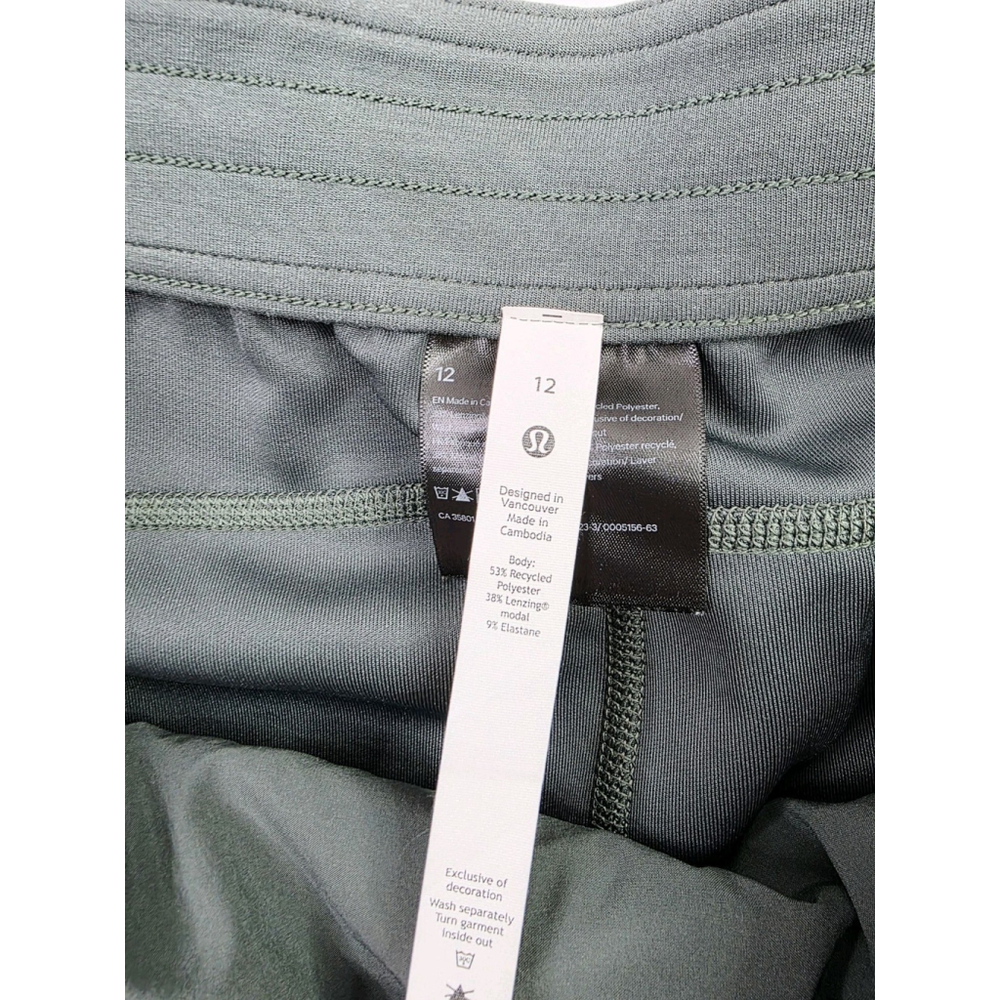 Lululemon Softstreme High-Rise Pant Green Pants Dark Forest Size 12 - Picture 9 of 10
